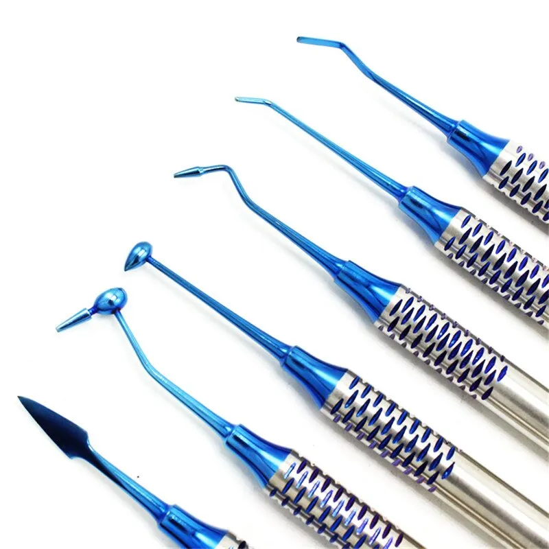 GII Composite Instruments Teflon Coated - Blue (set of 6) — Teethment catalog guide
